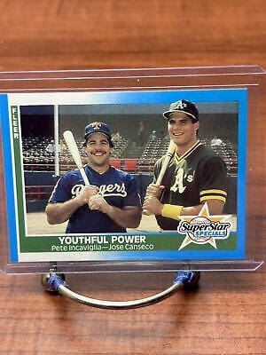 Cheap Sneaks Footwear/Sports Cards Baseball Card Pete Incaviglia / Jose Canseco 1987 Fleer #625 Texas Rangers, Oakland