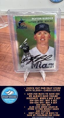 Cheap Sneaks Footwear/Sports Cards Baseball Card Peyton Burdick RC 2023 Topps Chrome Platinum Anniversary Refractor #61