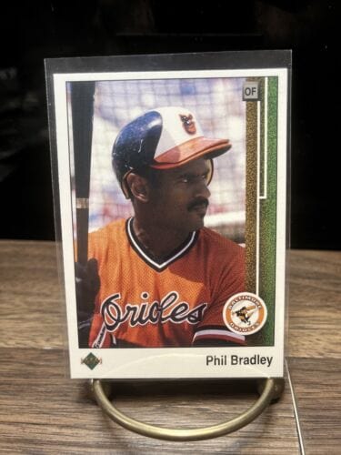 Cheap Sneaks Footwear/Sports Cards Baseball Card Phil Bradley RC Baltimore Orioles 1989 Upper Deck Baseball Card #749