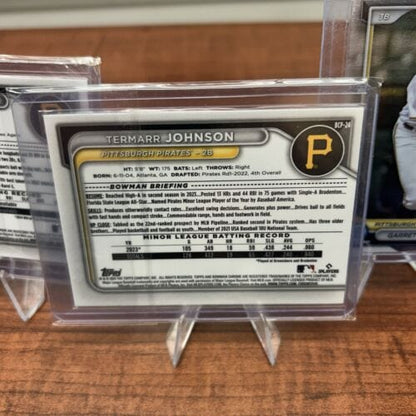 Cheap Sneaks Footwear/Sports Cards Baseball Card Pirates 2024 Bowman Chrome Lot Tony Blanco Jr., Temarr Johnson, Garret