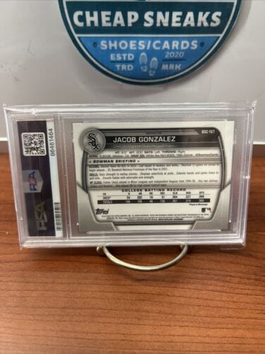 Cheap Sneaks Footwear/Sports Cards Baseball Card PSA 10 Jacob Gonzalez 2023 Bowman Chrome Dft 1st Refractor RC BDC-167