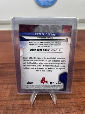 Cheap Sneaks Footwear/Sports Cards Baseball Card Rafael Devers 2023 Bowman's Best baseball card #37 Red Sox
