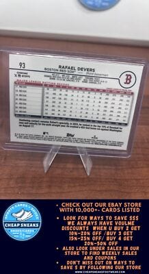 Cheap Sneaks Footwear/Sports Cards Baseball Card Rafael Devers 2024 Topps Chrome Logofractor Edition #93 Boston Red Sox
