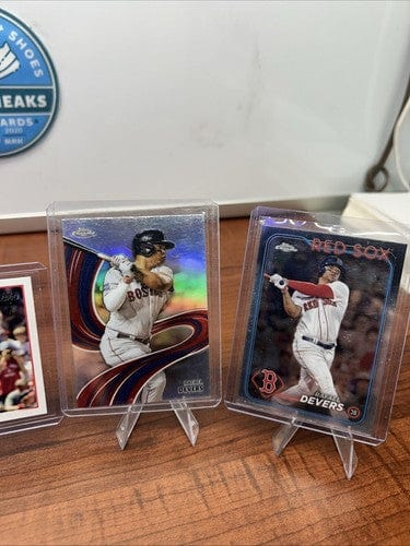 Cheap Sneaks Footwear/Sports Cards Baseball Card Rafael Devers 6 Car Lot Red Sox 2024 Topps Chrome Strokes/Base/Series1
