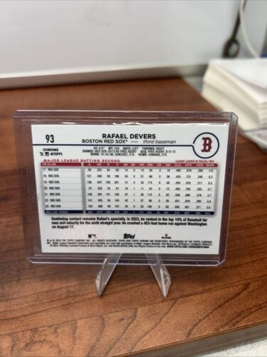 Cheap Sneaks Footwear/Sports Cards Baseball Card Rafael Devers 6 Car Lot Red Sox 2024 Topps Chrome Strokes/Base/Series1