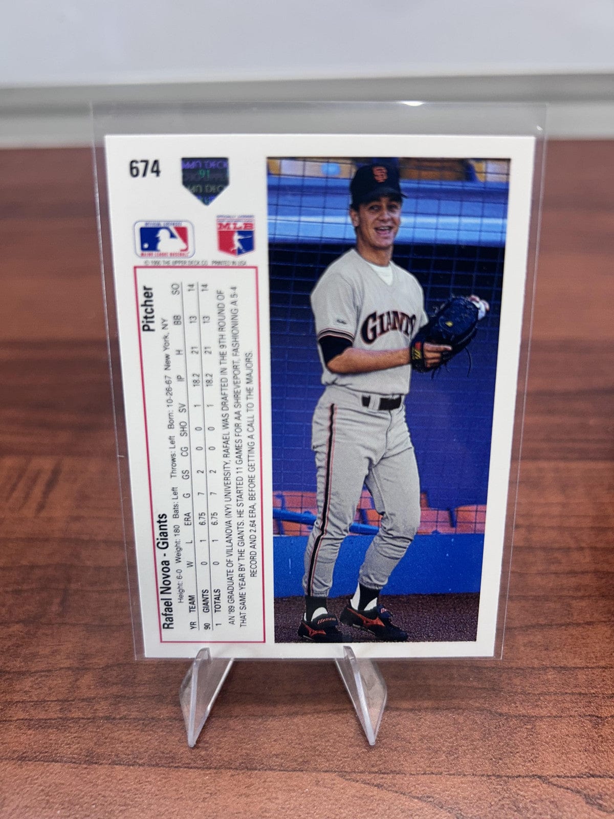 Cheap Sneaks Footwear/Sports Cards Baseball Card Rafael Novoa RC 1991 Upper Deck #674 San Francisco Giants