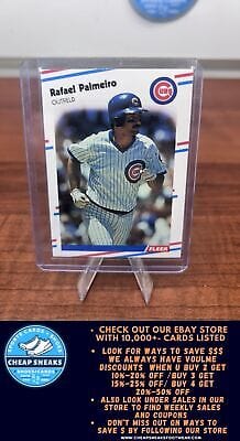 Cheap Sneaks Footwear/Sports Cards Baseball Card Rafael Palmeiro 1988 Fleer #429 Chicago Cubs