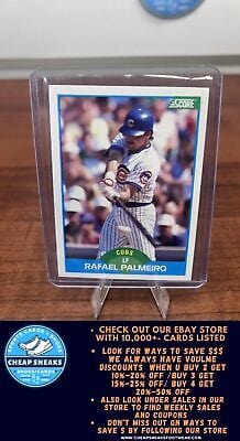 Cheap Sneaks Footwear/Sports Cards Baseball Card Rafael Palmeiro 1989 Score #199 Chicago Cubs