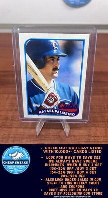 Cheap Sneaks Footwear/Sports Cards Baseball Card Rafael Palmeiro 1989 Topps #310 Chicago Cubs