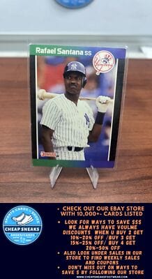 Cheap Sneaks Footwear/Sports Cards Baseball Card Rafael Santana 1989 Donruss #309 New York Yankees