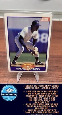 Cheap Sneaks Footwear/Sports Cards Baseball Card Rafael Santana 1989 Score #296 New York Yankees