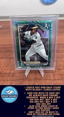 Cheap Sneaks Footwear/Sports Cards Baseball Card Ramon Landaeta 2024 Bowman Chrome Lunar Glow Refractors #BCP-28 Athlet