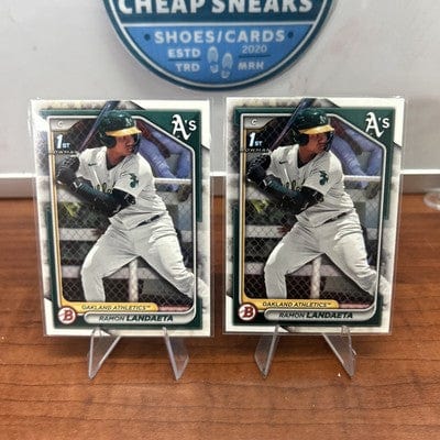 Cheap Sneaks Footwear/Sports Cards Baseball Card Ramon Landaeta 2024 Bowman Prospects #BP-28 Oakland Athletics