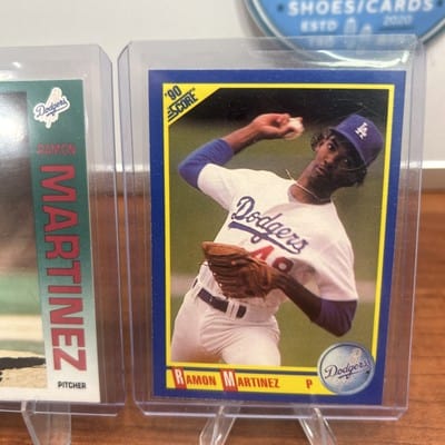 Cheap Sneaks Footwear/Sports Cards Baseball Card RAMON MARTINEZ 1990 SCORE #461  92 Fleer  Los Angeles Dodgers