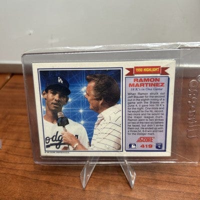 Cheap Sneaks Footwear/Sports Cards Baseball Card RAMON MARTINEZ (RC) 1989 Topps Baseball Rookie Card #225 Los Angeles D