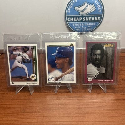 Cheap Sneaks Footwear/Sports Cards Baseball Card Ramon Martinez (RC)1989 Upper Deck #18 90 Upper Deck#675,91 Studio #18