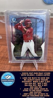 Cheap Sneaks Footwear/Sports Cards Baseball Card Randy De Jesus 2023 Bowman Chrome Prospects #BCP-19 Los Angeles Angels