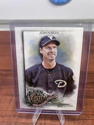 Cheap Sneaks Footwear/Sports Cards Baseball Card Randy Johnson 2022 Topps Allen & Ginter #78 Silver Portrait Diamondbac