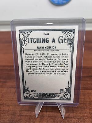 Cheap Sneaks Footwear/Sports Cards Baseball Card Randy Johnson 2022 Topps Allen & Ginter #PAG-24  Pitching a Gem Diamon