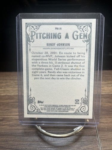 Cheap Sneaks Footwear/Sports Cards Baseball Card Randy Johnson 2022 Topps Allen & Ginter Pitching a Gem Insert Card #PA
