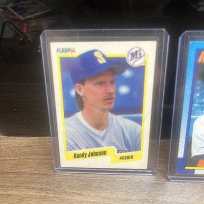 Cheap Sneaks Footwear/Sports Cards Baseball Card Randy Johnson Seattle Mariners HOF 3Card Lot 1990 Topps,Fleer,Donruss