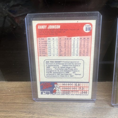 Cheap Sneaks Footwear/Sports Cards Baseball Card Randy Johnson Seattle Mariners HOF 3Card Lot 1990 Topps,Fleer,Donruss