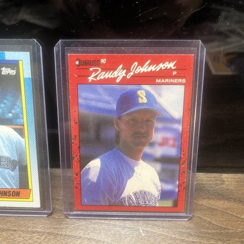 Cheap Sneaks Footwear/Sports Cards Baseball Card Randy Johnson Seattle Mariners HOF 3Card Lot 1990 Topps,Fleer,Donruss