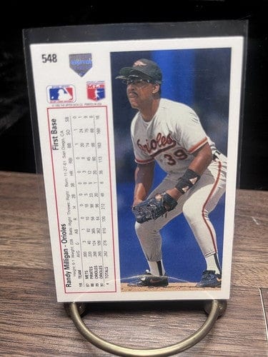 Cheap Sneaks Footwear/Sports Cards Baseball Card Randy Milligan Baltimore Orioles 1991 Upper Deck Card #548