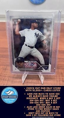 Cheap Sneaks Footwear/Sports Cards Baseball Card Randy Vasquez RC 2023 Topps Chrome Update #USC71 New York Yankees