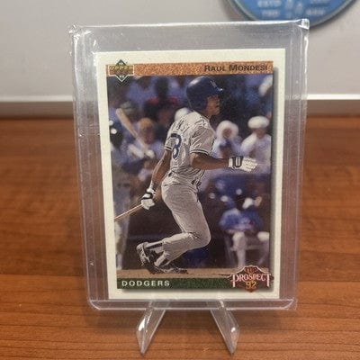 Cheap Sneaks Footwear/Sports Cards Baseball Card RAUL MONDESI DODGERS 1992 UPPER DECK TOP PROSPECT ROOKIE  CARD  #60