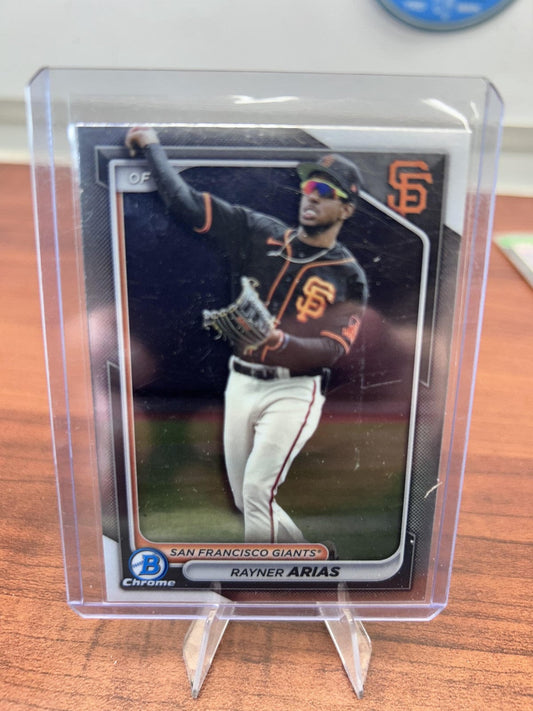 Cheap Sneaks Footwear/Sports Cards Baseball Card Rayner Arias 2024 Bowman Chrome Prospects #BCP-127 San Francisco Giant