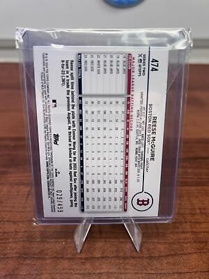 Cheap Sneaks Footwear/Sports Cards Baseball Card Reese McGuire 2024 Topps Green Foil Refractor parallel #474 Red Sox /4