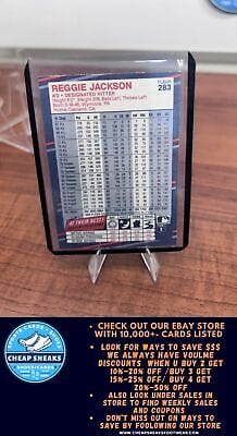 Cheap Sneaks Footwear/Sports Cards Baseball Card Reggie Jackson 1988 Fleer #283 Oakland Athletics