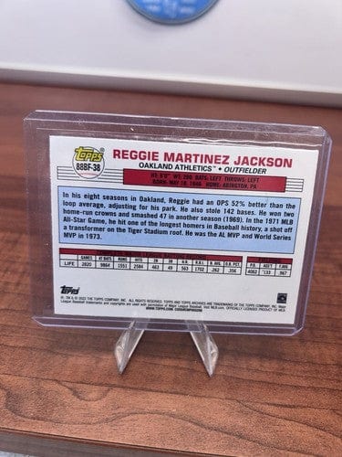 Cheap Sneaks Footwear/Sports Cards Baseball Card Reggie Jackson 2022 Topps Archives Big Foil Insert Oakland Athletics #