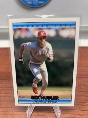 Cheap Sneaks Footwear/Sports Cards Baseball Card Rex Hudler 1992 Donruss #438a St. Louis Cardinals