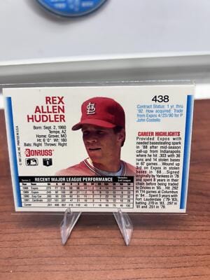 Cheap Sneaks Footwear/Sports Cards Baseball Card Rex Hudler 1992 Donruss #438a St. Louis Cardinals