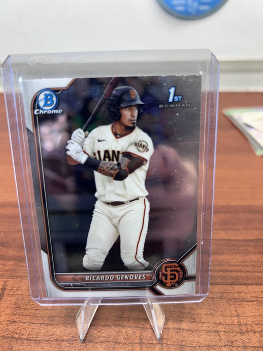 Cheap Sneaks Footwear/Sports Cards Baseball Card Ricardo Genoves 2022 Bowman Chrome Prospects #BCP-60 San Francisco Gia