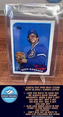 Cheap Sneaks Footwear/Sports Cards Baseball Card Rich Gossage 1989 Topps #415 Chicago Cubs