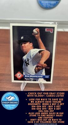 Cheap Sneaks Footwear/Sports Cards Baseball Card Rich Monteleone 1993 Donruss #445 New York Yankees
