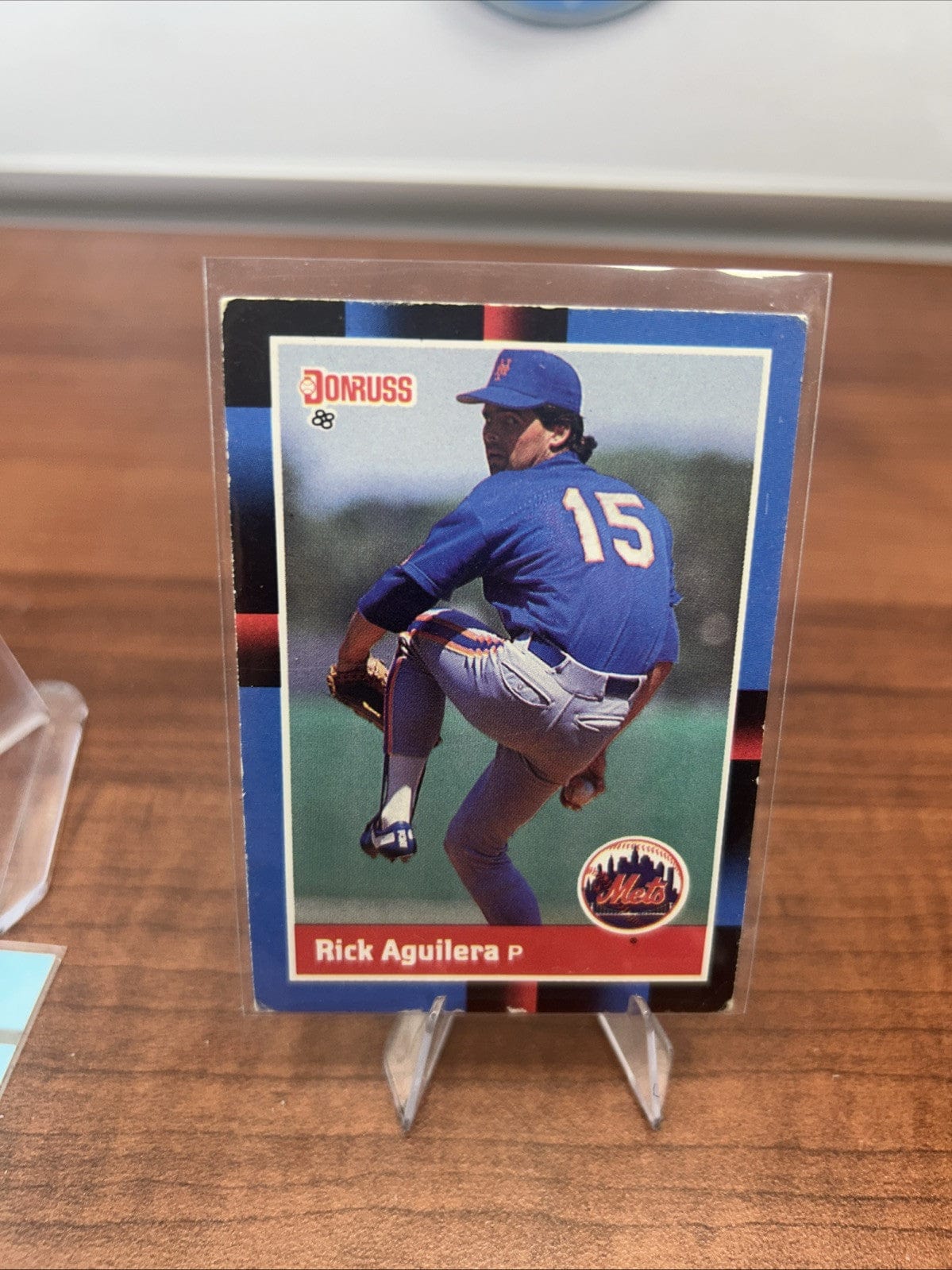 Cheap Sneaks Footwear/Sports Cards Baseball Card Rick Aguilera 1988 Donruss Baseball Card #446 New York Mets + Bonus Ca