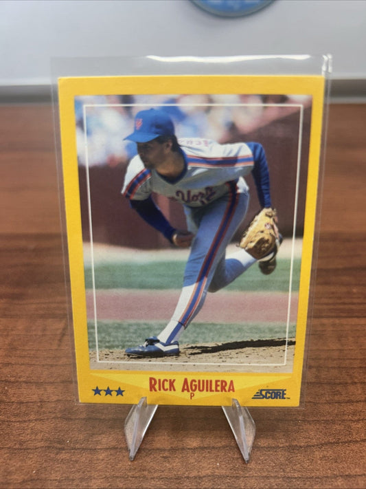 Cheap Sneaks Footwear/Sports Cards Baseball Card RICK AGUILERA NEW YORK METS #521 - SCORE NM-MT 1988