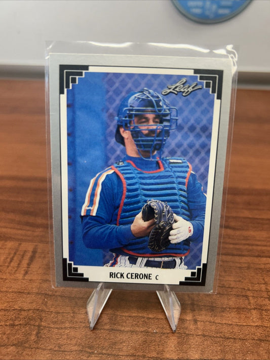 Cheap Sneaks Footwear/Sports Cards Baseball Card Rick Cerone 1991 Leaf Baseball Card New York Mets #493