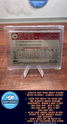 Cheap Sneaks Footwear/Sports Cards Baseball Card Rick Porcello 2021 Topps Chrome Platinum Anniversary #266 New York Met