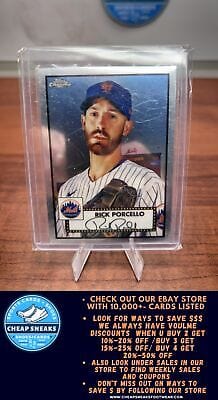 Cheap Sneaks Footwear/Sports Cards Baseball Card Rick Porcello 2021 Topps Chrome Platinum Anniversary #266 New York Met