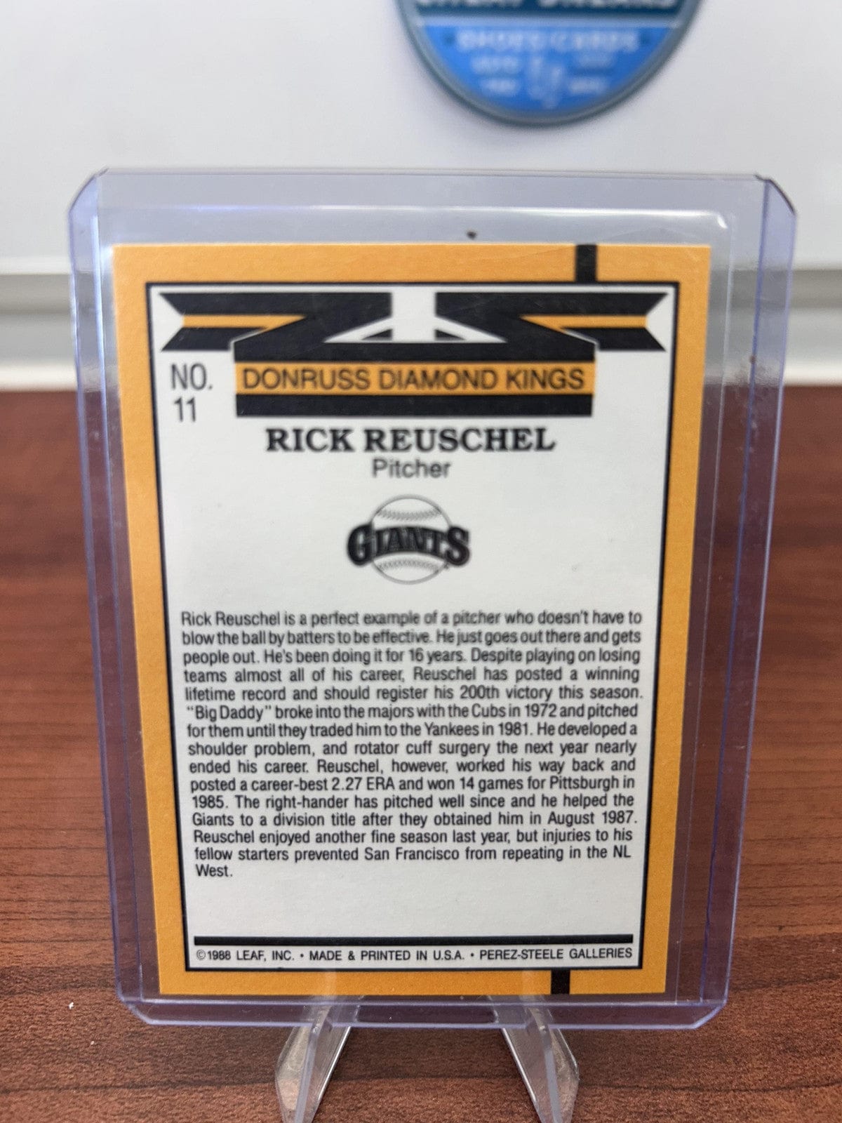 Cheap Sneaks Footwear/Sports Cards Baseball Card Rick Reuschel 1989 Donruss #11 San Francisco Giants