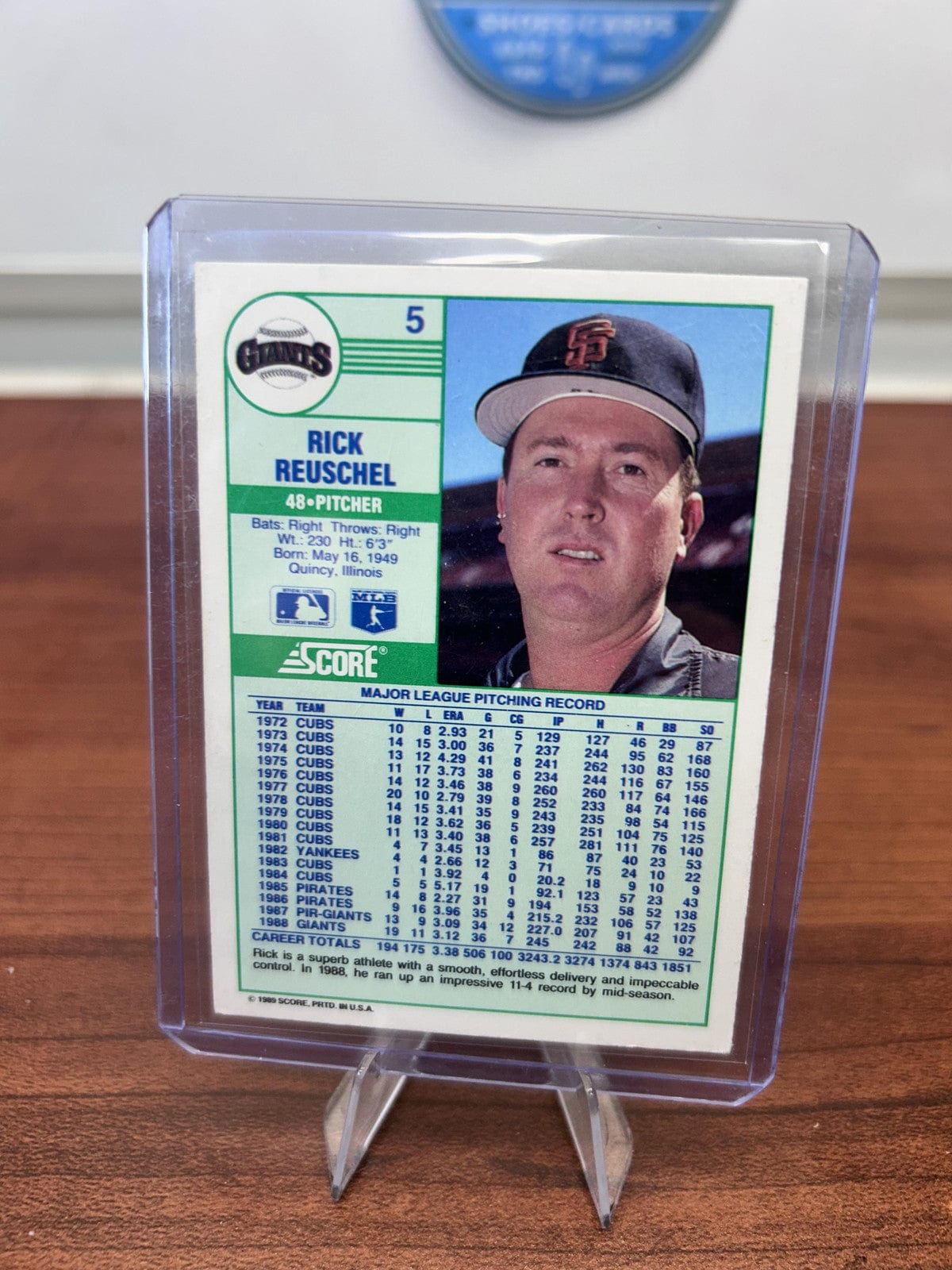 Cheap Sneaks Footwear/Sports Cards Baseball Card Rick Reuschel 1989 Score #5 San Francisco Giants