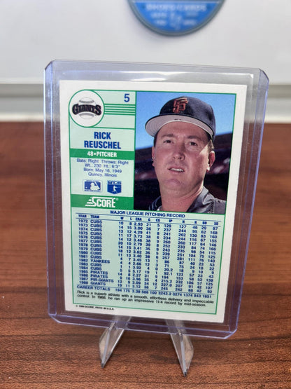 Cheap Sneaks Footwear/Sports Cards Baseball Card Rick Reuschel 1989 Score #5 San Francisco Giants