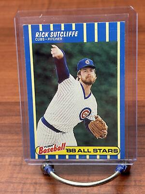 Cheap Sneaks Footwear/Sports Cards Baseball Card Rick Sutcliffe 1988 Fleer Baseball All-Stars #41 Chicago Cubs