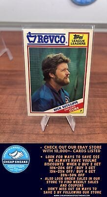 Cheap Sneaks Footwear/Sports Cards Baseball Card Rick Sutcliffe 1988 Topps Revco League Leaders #9 Chicago Cubs
