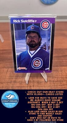 Cheap Sneaks Footwear/Sports Cards Baseball Card Rick Sutcliffe 1989 Donruss #223 Chicago Cubs